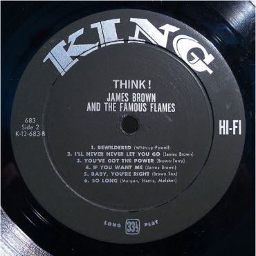 Albums de James Brown - 5 disques rares.